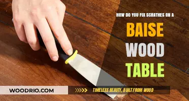 Effective Ways to Repair Scratches on Your Baise Wood Table