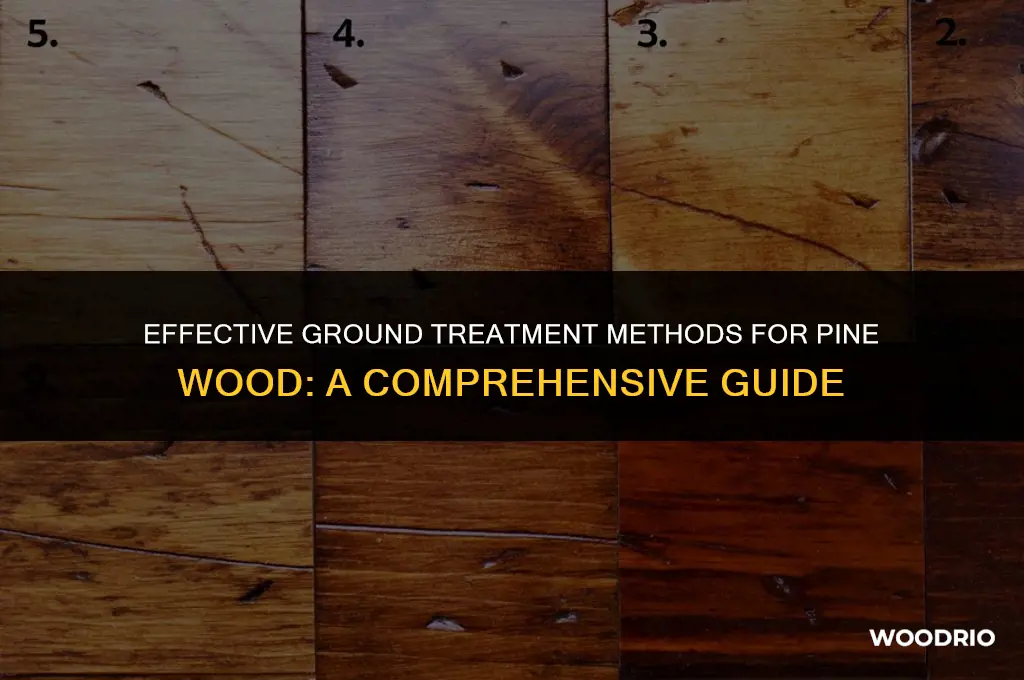 how do you ground treat pine wood