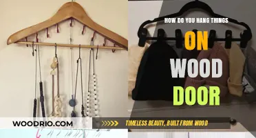Easy Ways to Hang Items on a Wooden Door Without Damage