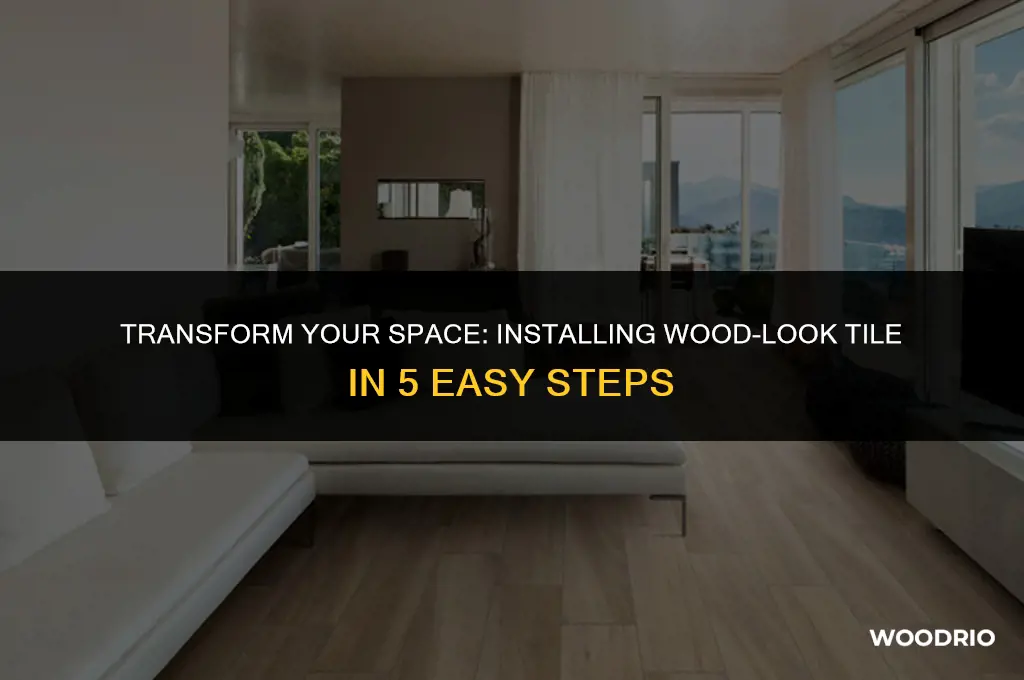 how do you install tile that looks like wood