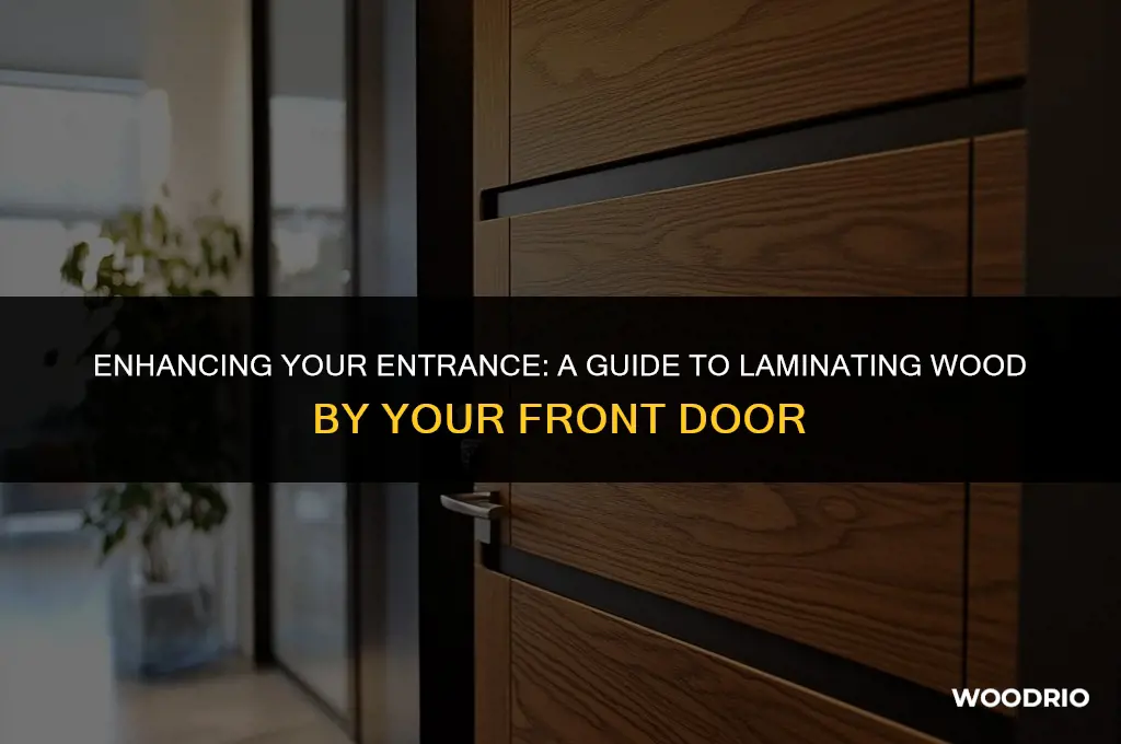 how do you laminate wood by a front door