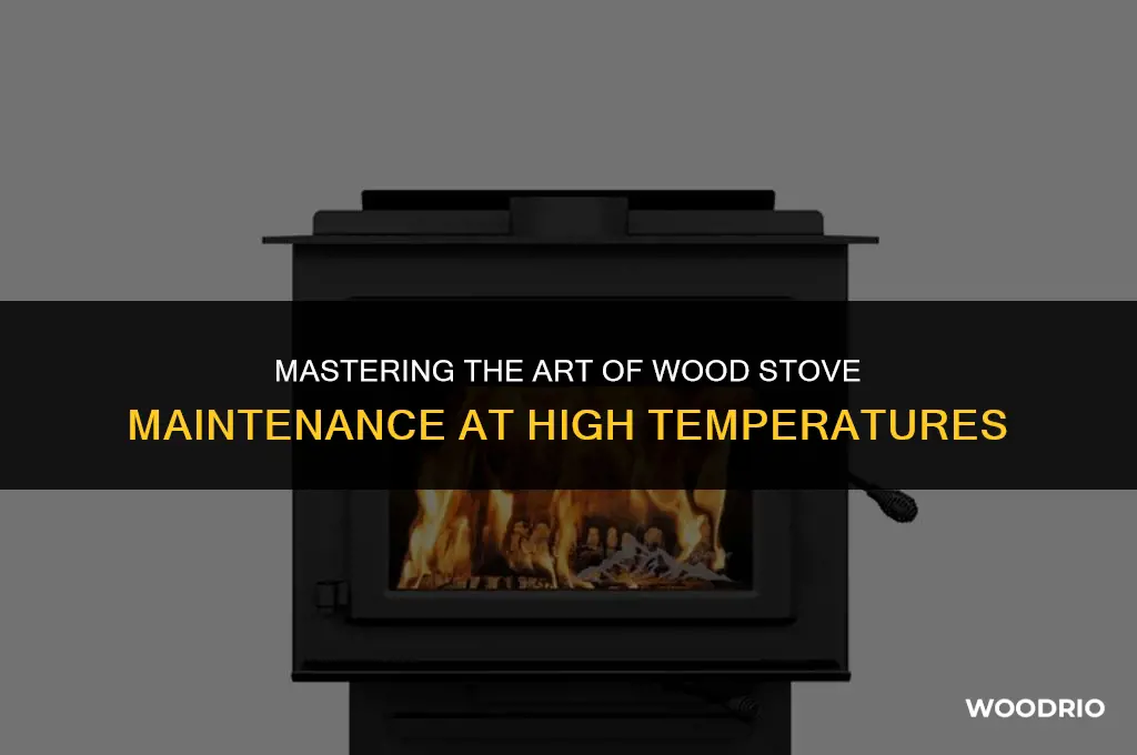 how do you maintain a wood stove at 500 degrees