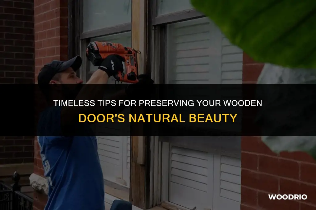 how do you maintain a wooden door