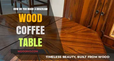 Crafting a Stunning Brazilian Wood Coffee Table: DIY Guide