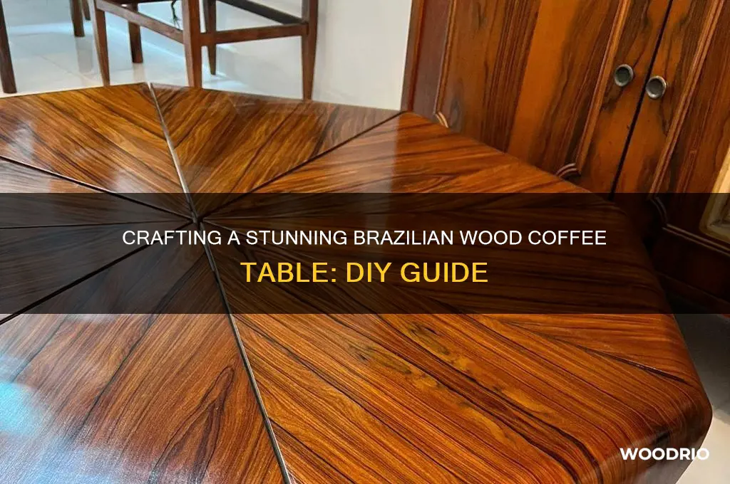how do you make a brazilian wood coffee table