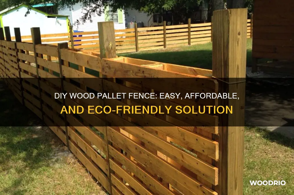 how do you make a fence with wood pallets