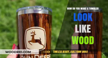 DIY Wood-Grain Tumbler: A Step-by-Step Guide to Achieving a Rustic Look