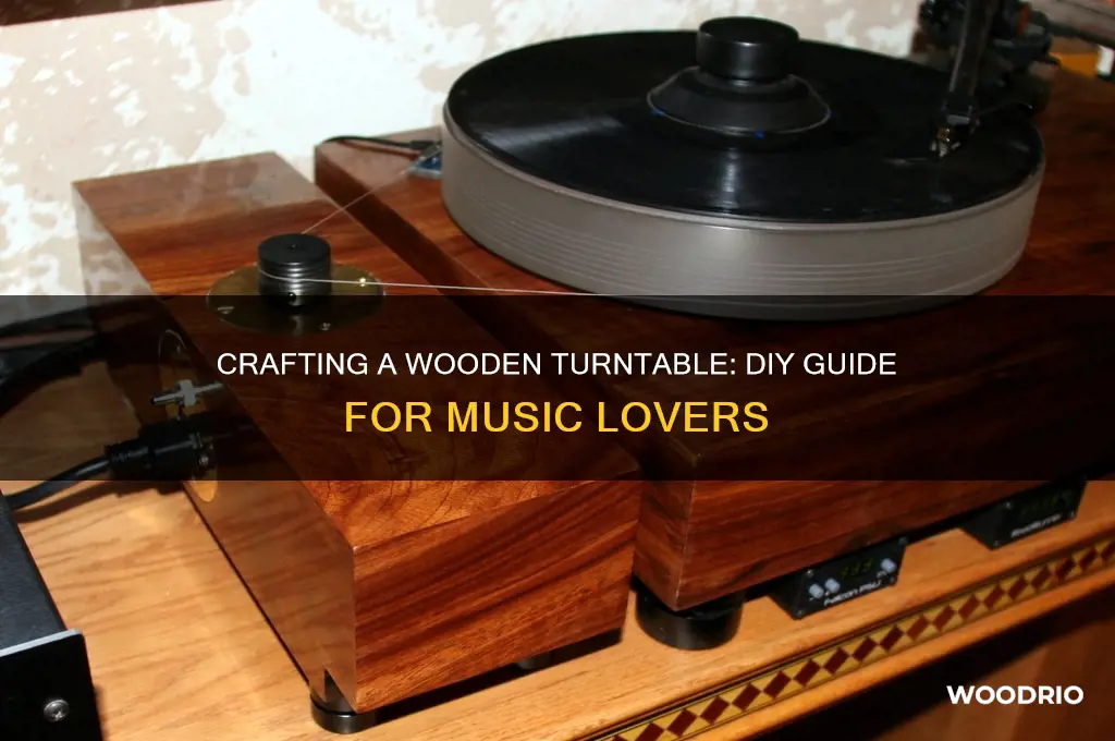 how do you make a turn table out of wood