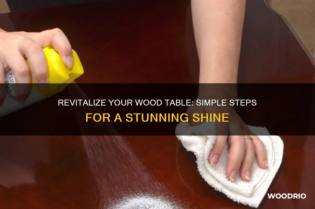 how do you make a wood table shine