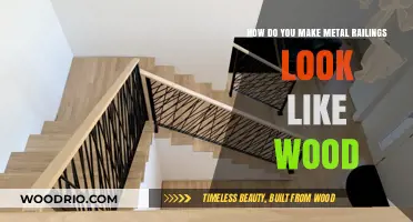 Transforming Metal Railings: A Guide to Achieving a Wood-Like Finish