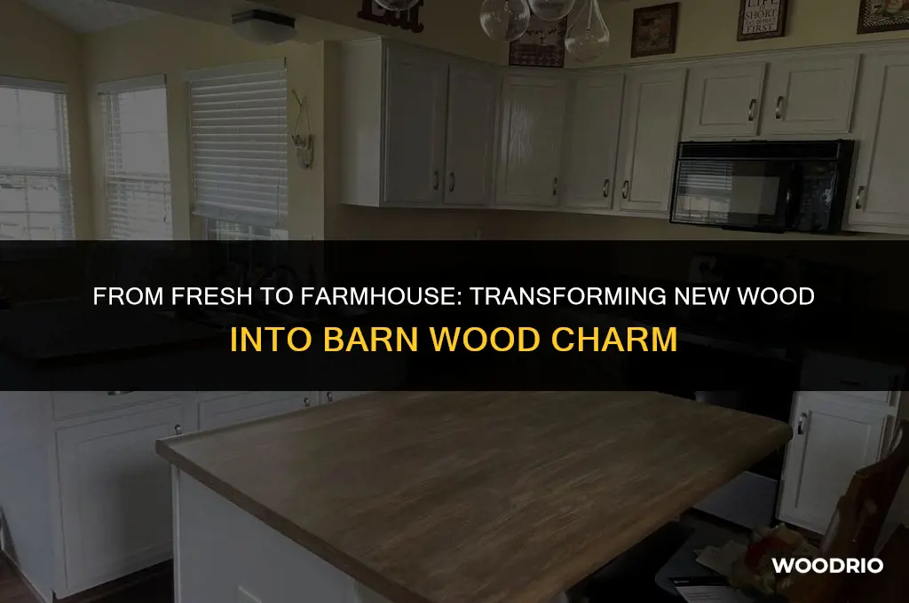 how do you make new wood look like barn wood