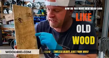 Master the Art of Aging: Transforming New Wood into Timeless Old Wood