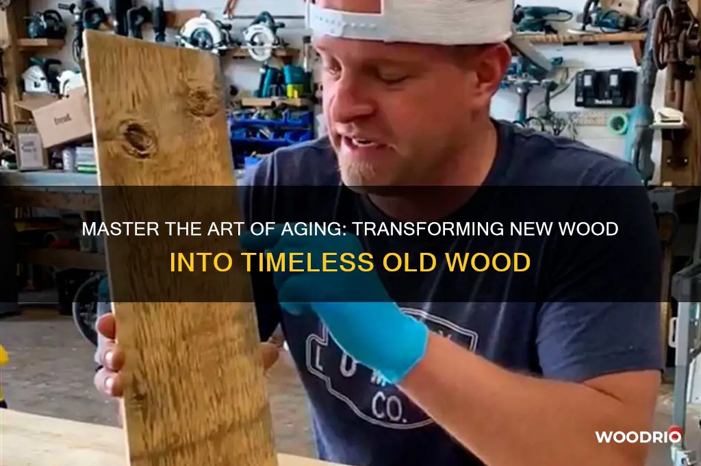 how do you make new wood look like old wood