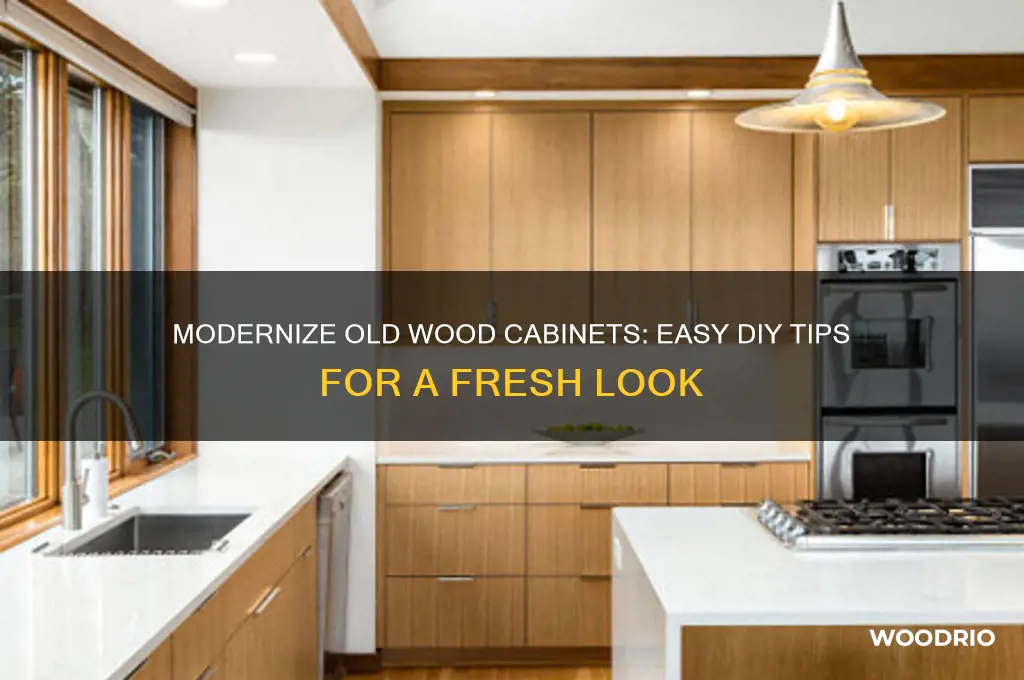 how do you make old wood cabinets look modern