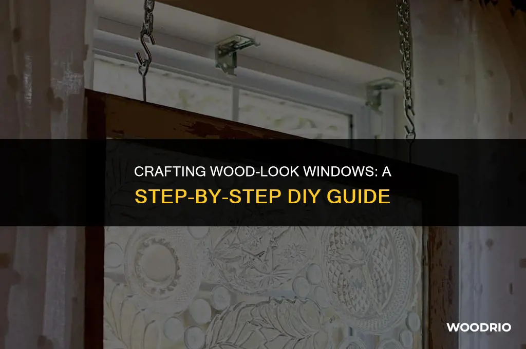how do you make the windows that look like wood