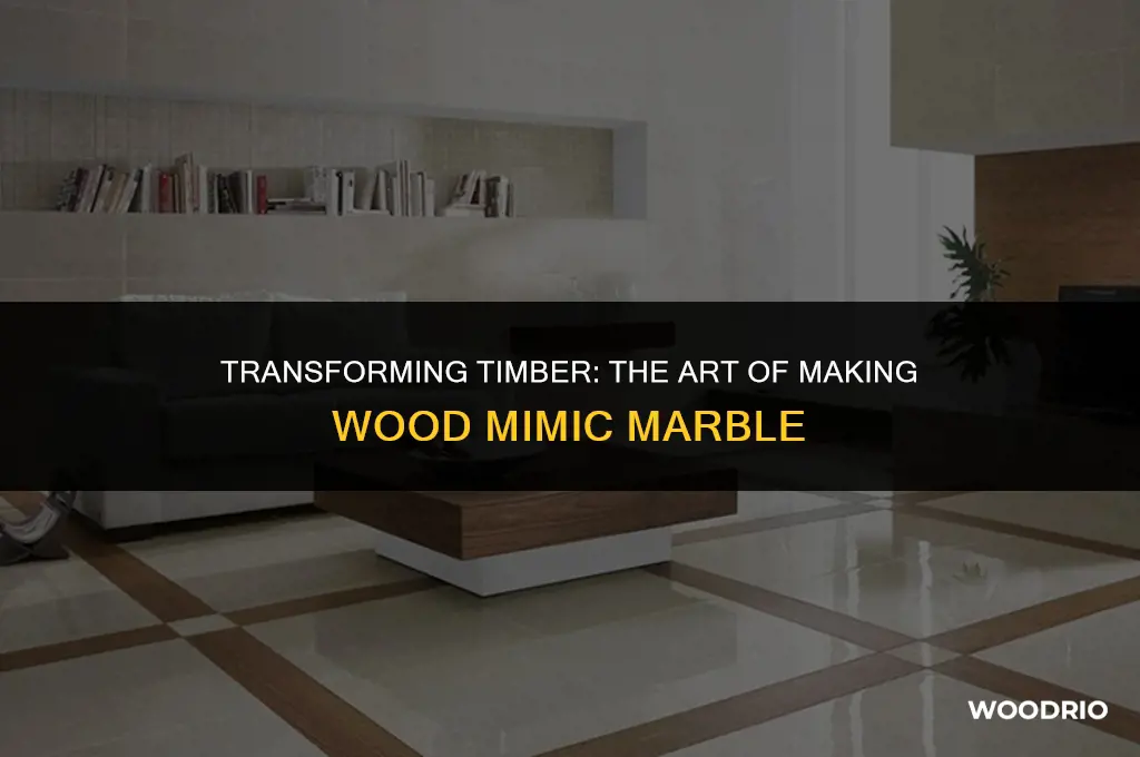 how do you make wood look like marble