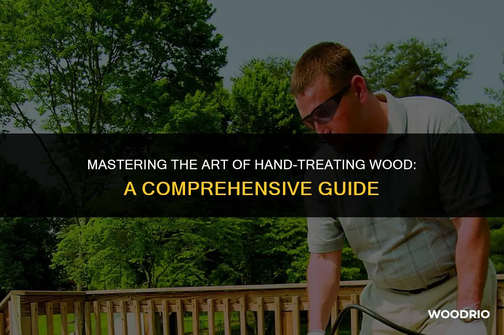 how do you manually treat wood