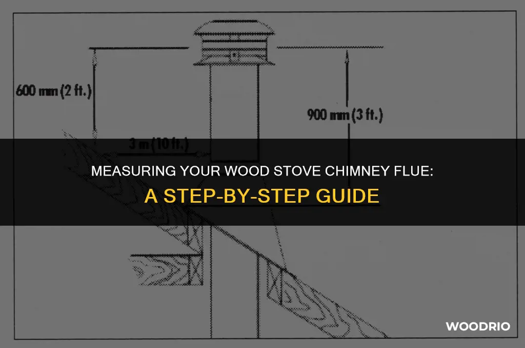 how do you measure a wood stove chimney flue