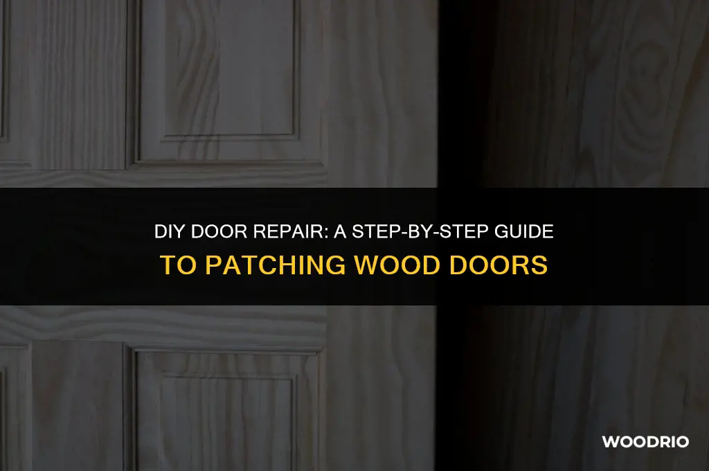 how do you patch a wood door