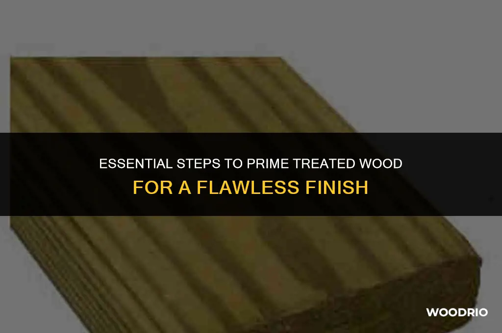 how do you prime treated wood