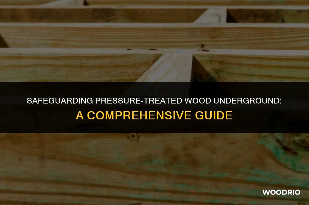 how do you protect pressure treated wood underground
