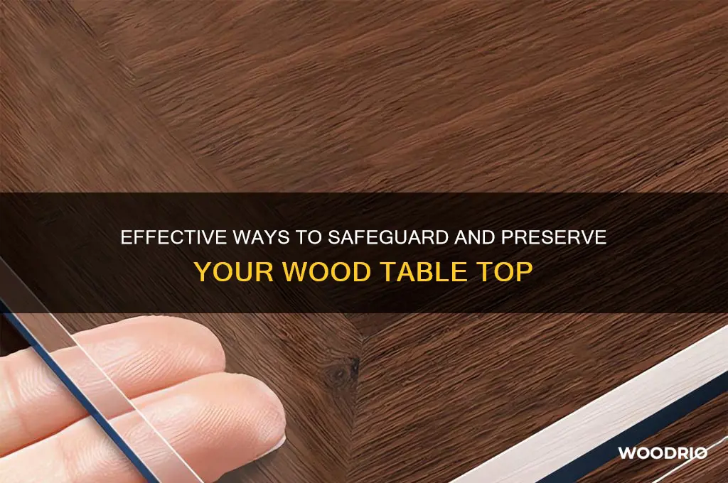 how do you protect wood table top