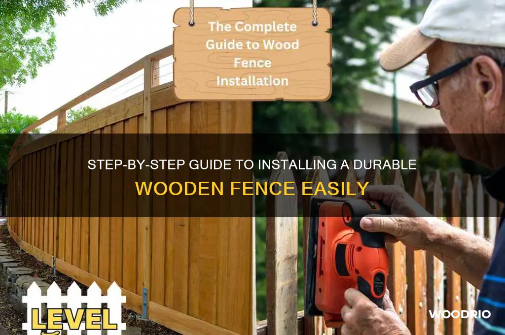 how do you put up a wooden fence