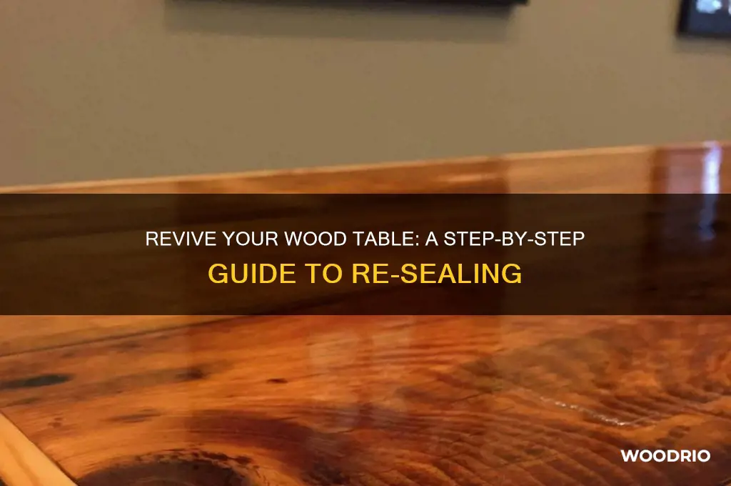how do you re seal a wood table