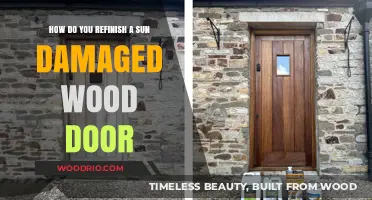 Restoring Beauty: A Guide to Refinishing Sun-Damaged Wood Doors