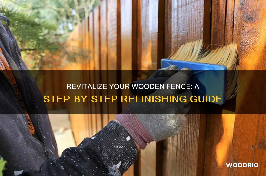 how do you refinish a wooden fence