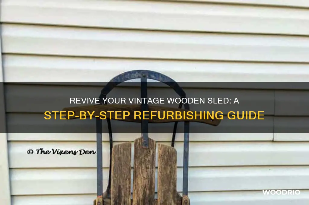 how do you refurbish an old wooden sled