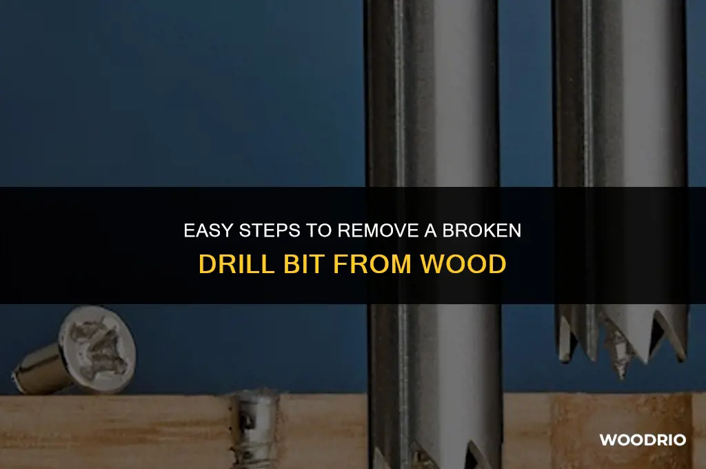 how do you remove a broken drill bit from wood