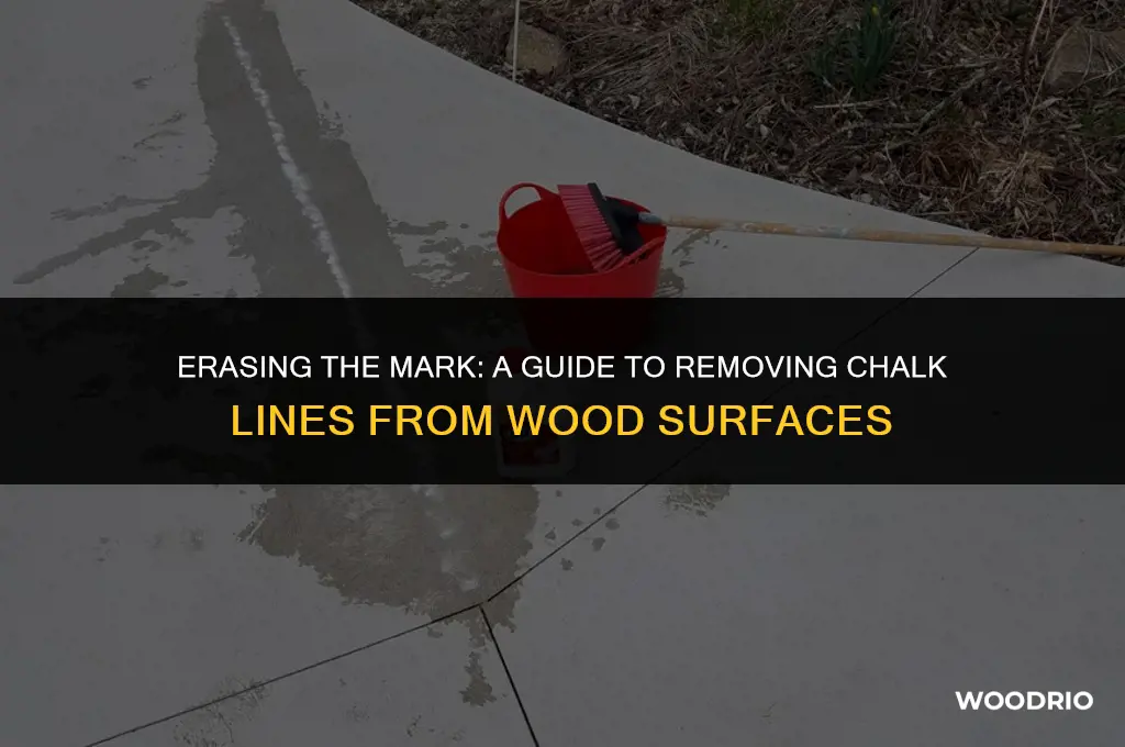 how do you remove a chalk line from wood
