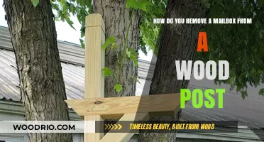 Easy Steps to Remove Your Mailbox from a Wooden Post