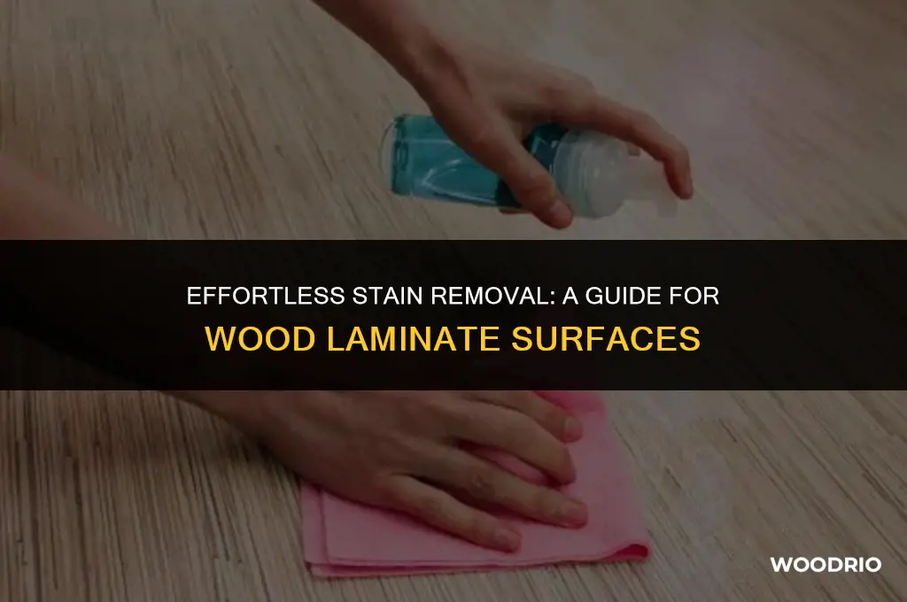 how do you remove a stain from wood laminate