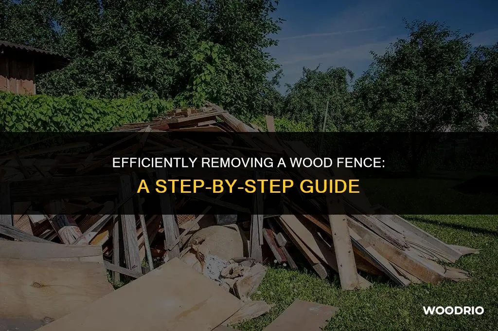 how do you remove a wood fence