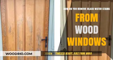 Erasing Dark Marks: A Guide to Removing Black Water Stains from Wood Windows