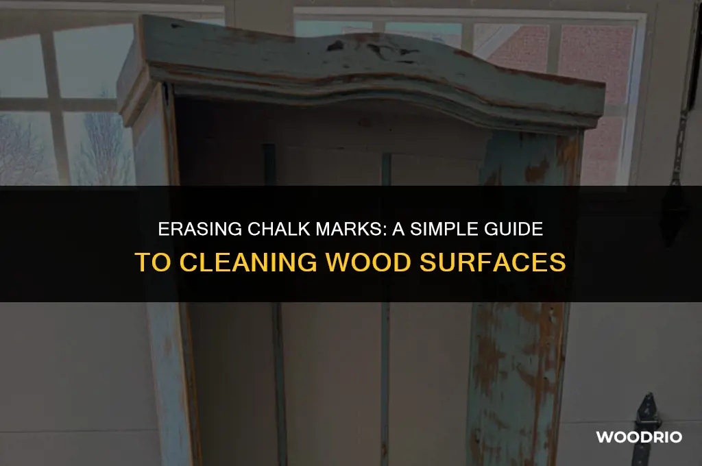 how do you remove chalk from wood