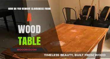 Restoring Clarity: Tips to Remove Cloudiness from Wood Tables