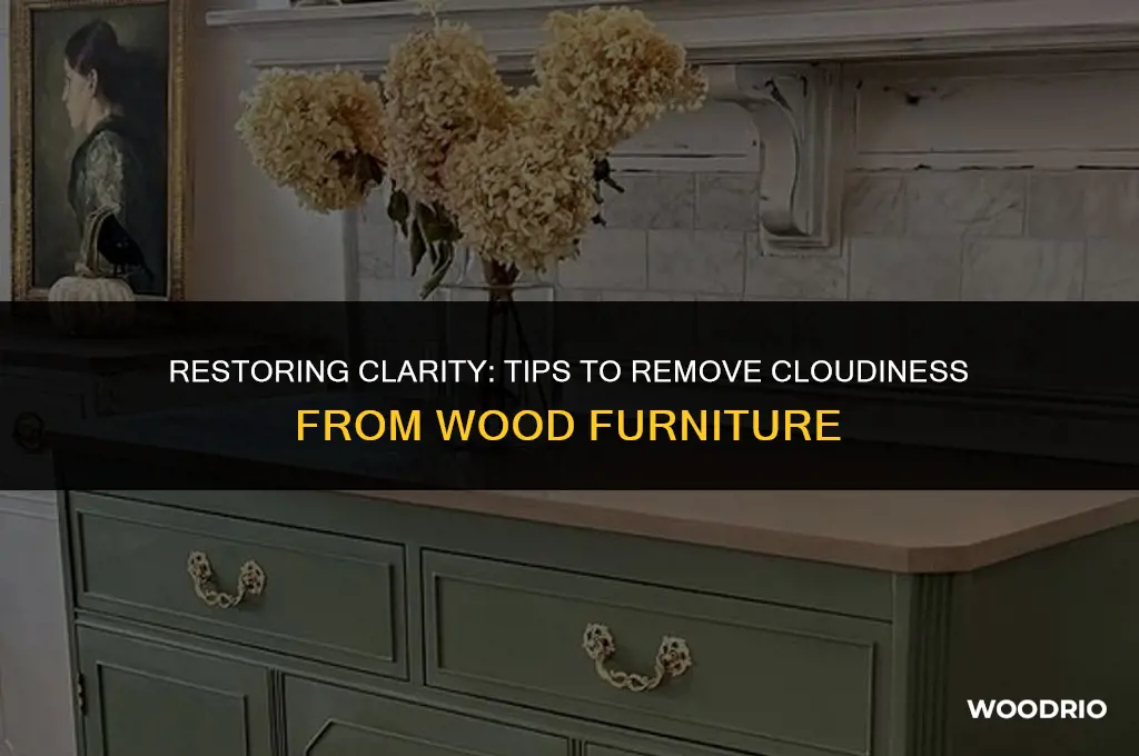 how do you remove cloudiness from wood furniture