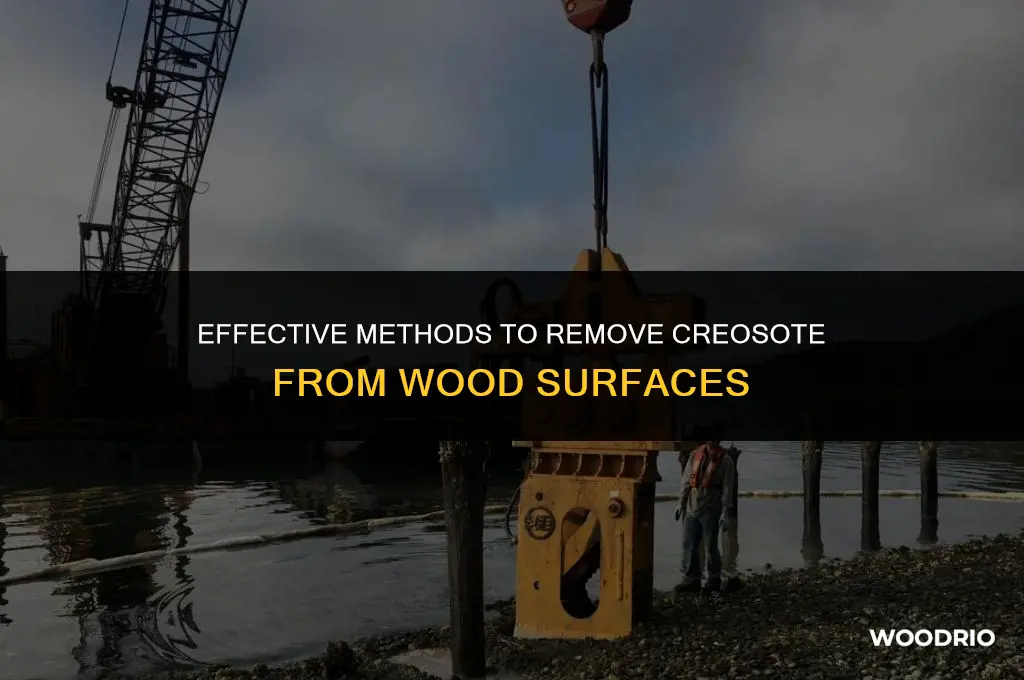 how do you remove creosote from wood