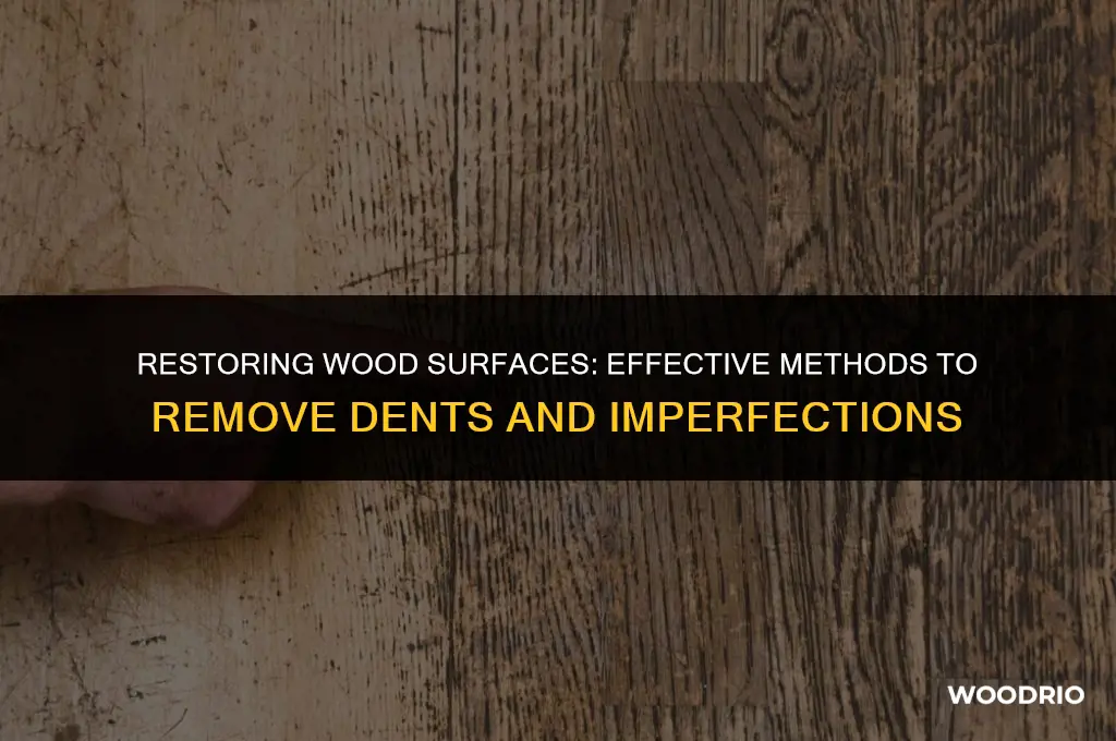 how do you remove dents from wood