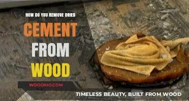Effective Methods to Remove Dried Cement from Wood Surfaces