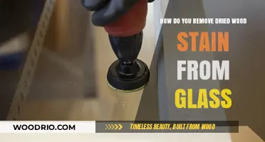 Erasing the Past: A Guide to Removing Dried Wood Stain from Glass Surfaces