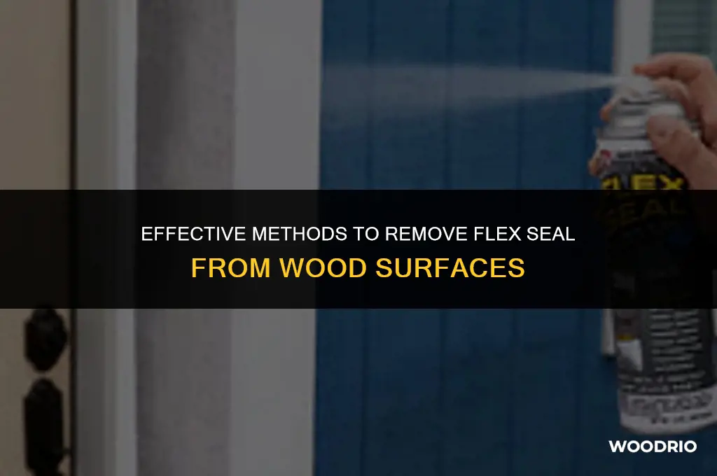 how do you remove flex seal from wood