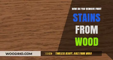 Erasing Nature's Mark: A Guide to Removing Fruit Stains from Wood