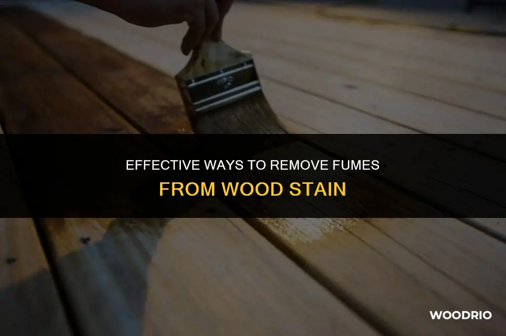 how do you remove fumes from wood stain