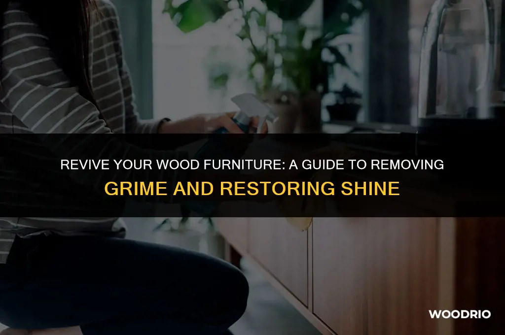 how do you remove grime from wood furniture
