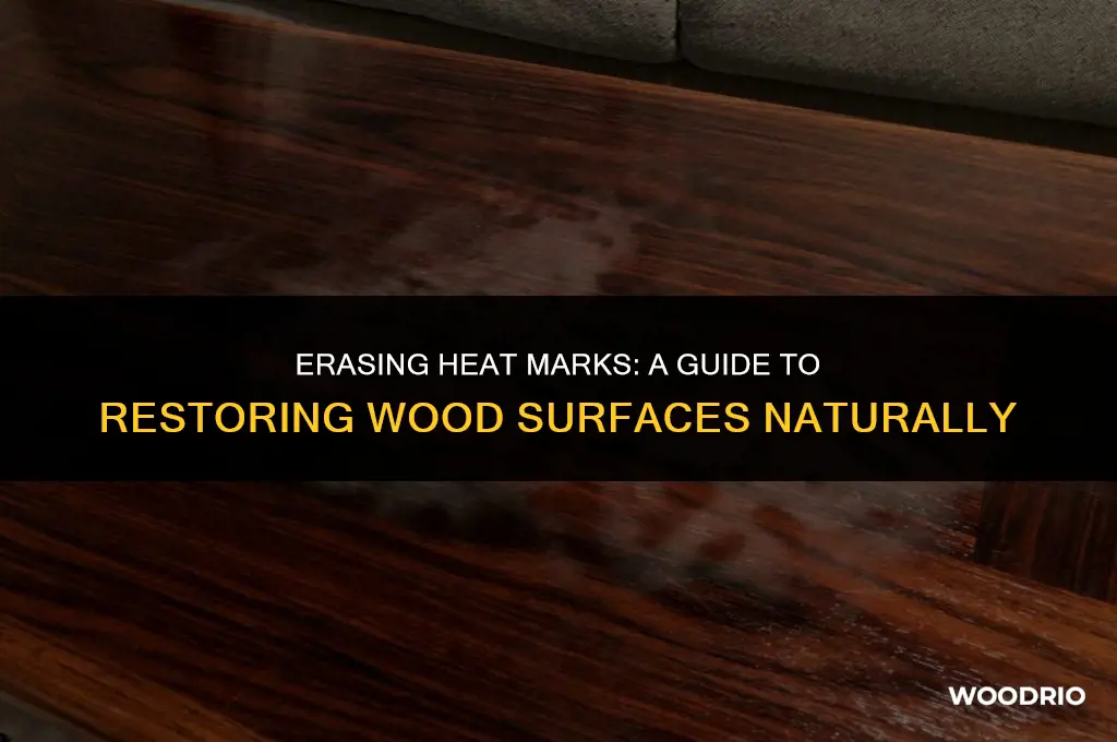 how do you remove heat marks from wood without iron