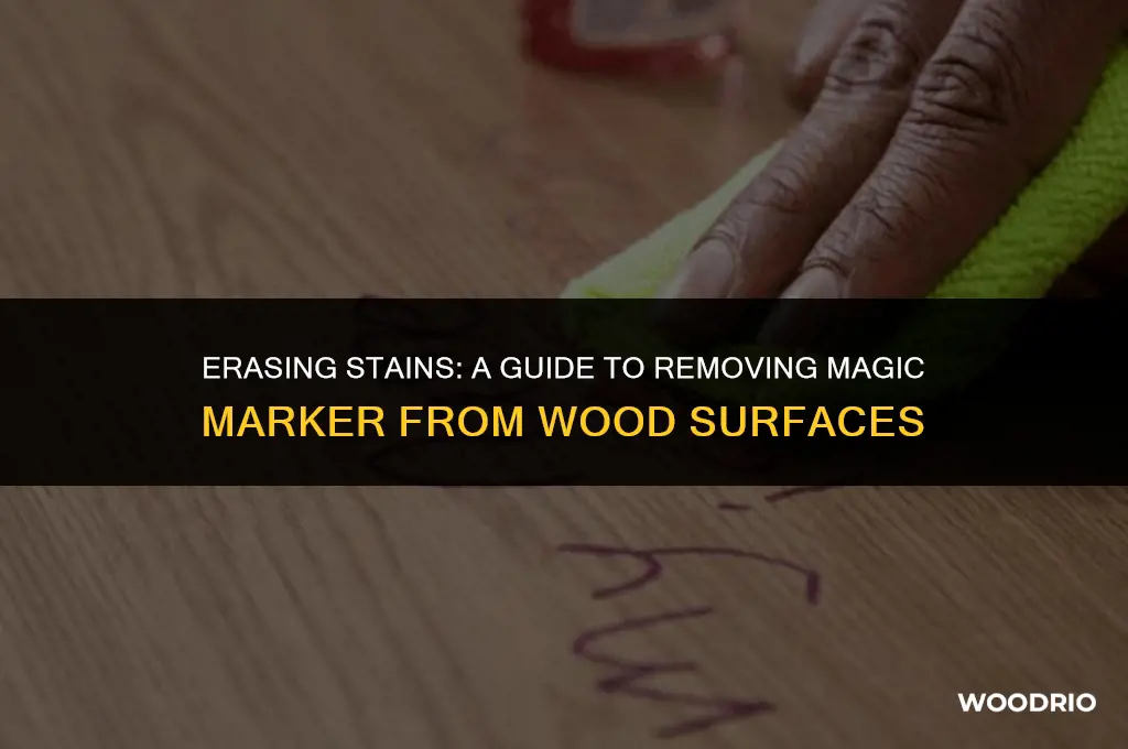 how do you remove magic marker from wood